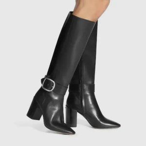Coach Knee High Evelyn Boot Black Sz 5